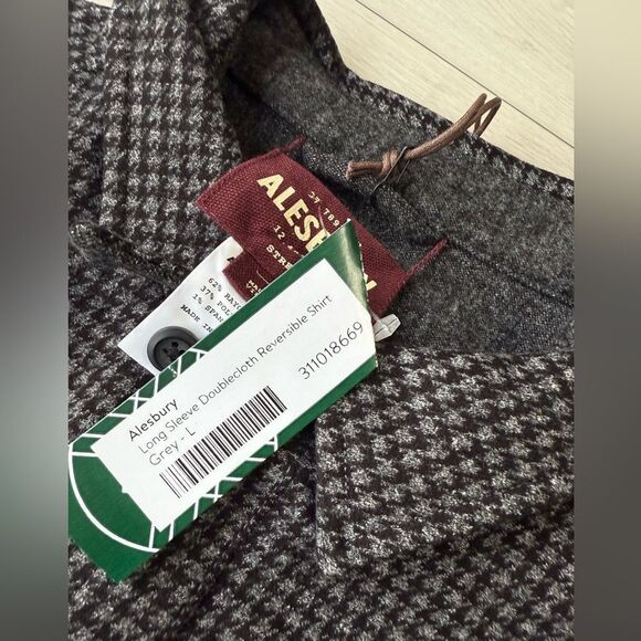 ALESBURY
Reversible Long Sleeve Doublecloth Shirt Grey Large Stitch Fix Nwt - Picture 7 of 7